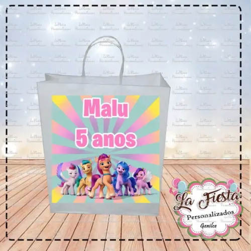 Rótulo Adesivo para Sacolinha My Little Pony