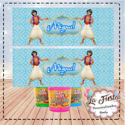 Rótulo adesivos para slime Kimeleka acrilex Aladdin