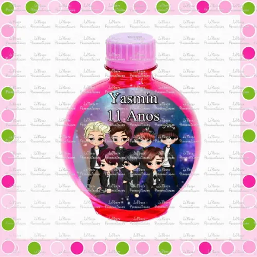 Rotulo Agua Redonda BTS