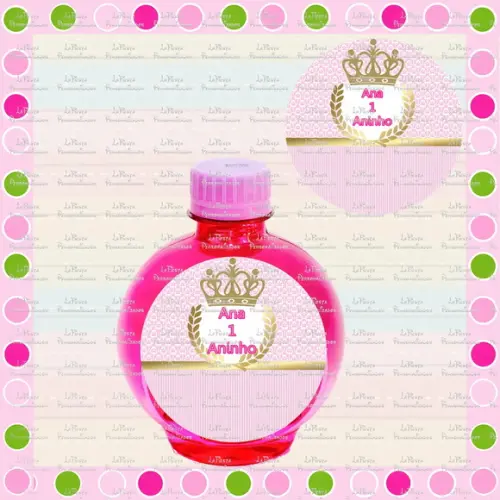Rotulo Agua Redonda Coroa Princesa