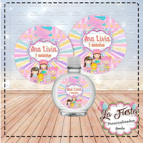 Rotulo Agua Redonda Circo Menina