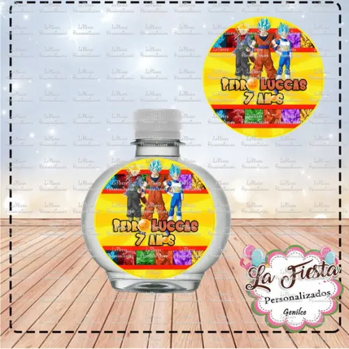Rotulo Agua Redonda Dragon Ball