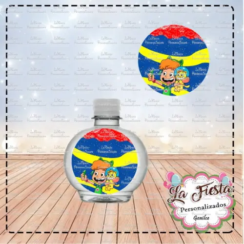 Rotulo Agua Redonda Gato Galáctico