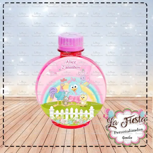 Rotulo Agua Redonda Galinha Pintadinha Candy