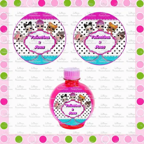 Rotulo Agua Redonda L.O.L Surprise