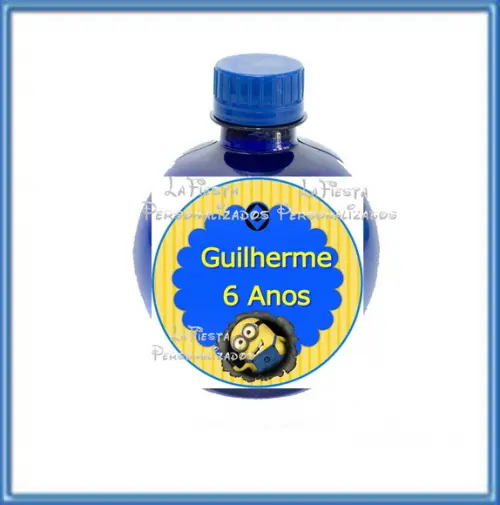 Rotulo Agua Redonda Minions