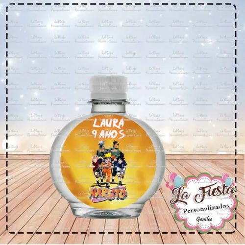 Rotulo Agua Redonda Naruto