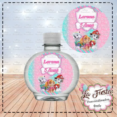 Rotulo Agua Redonda Patrulha Canina