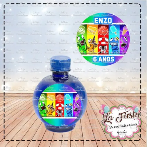 Rotulo Agua Redonda Rainbow Friends
