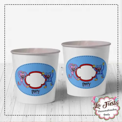 Rotulo Balde de Pipoca Poppy Playtime
