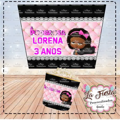 Rotulo Balde de Pipoca Poderosa Chefinha
