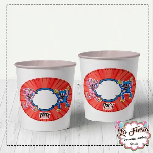 Rotulo Balde de Pipoca Poppy Playtime