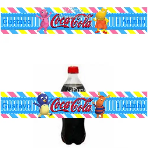 Rótulo Coca Cola Backyardigans