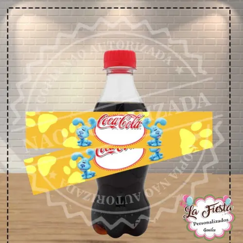 Rótulo Coca Cola As Pistas de Blue