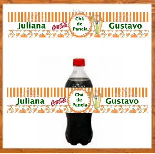 Rótulo Coca Cola Chá de Panela / Cozinha