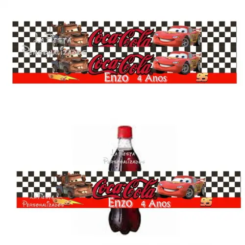 Rótulo Coca Cola Carros