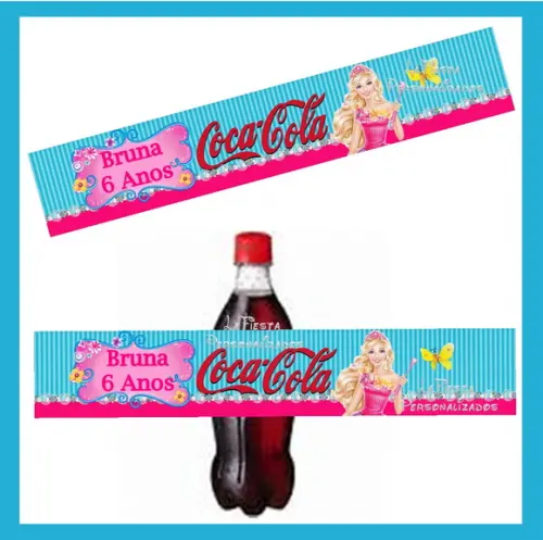 Rótulo Coca Cola Barbie e o Portal Secre