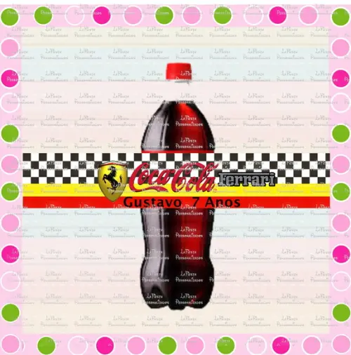 Rótulo Coca Cola Ferrari