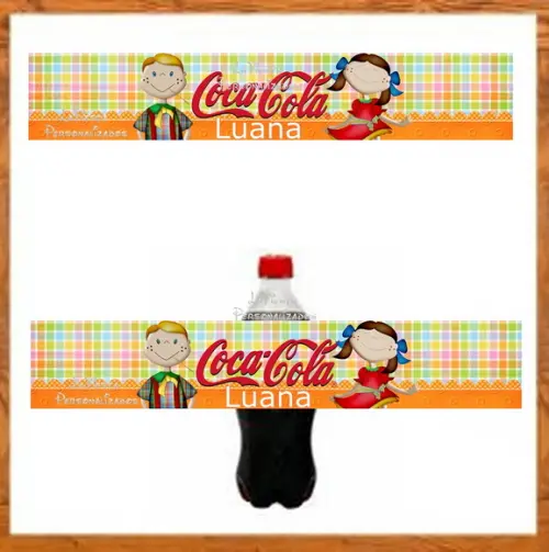 Rótulo Coca Cola Festa Junina