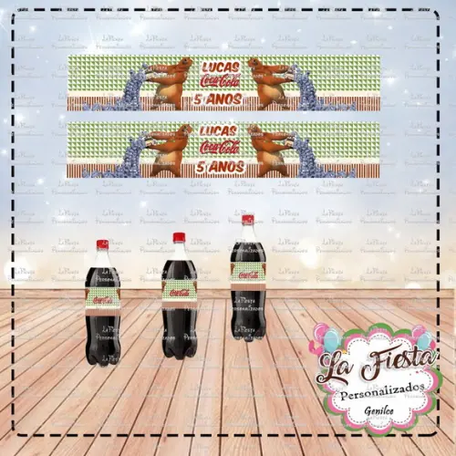 Rótulo Coca Cola Grizzy e os Lemmings