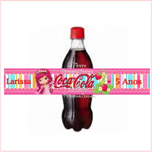 Rótulo Coca Cola Moranguinho Princesa