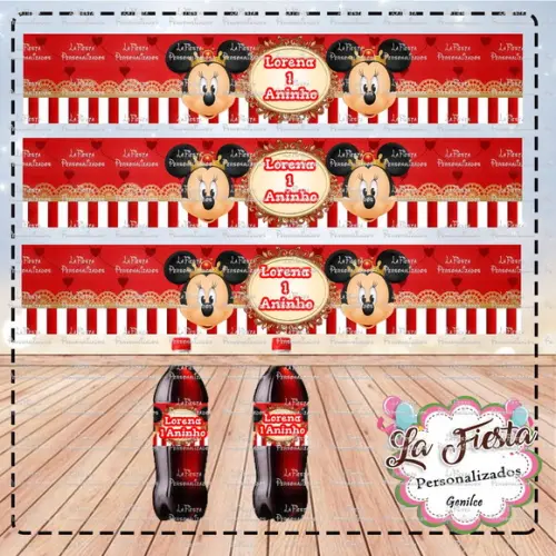 Rótulo Coca Cola Minnie Realeza