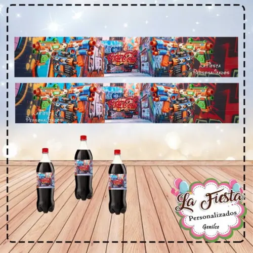 Rótulo Coca Cola Nerf