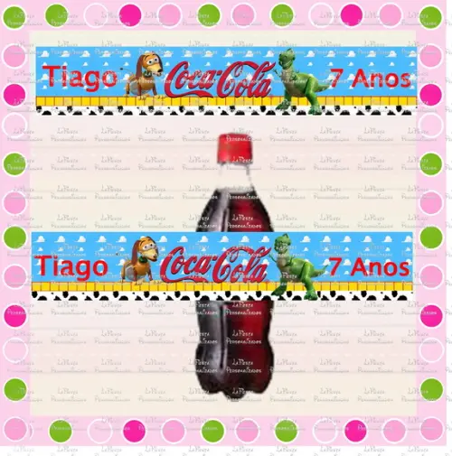 Rótulo Coca Cola Toy Story