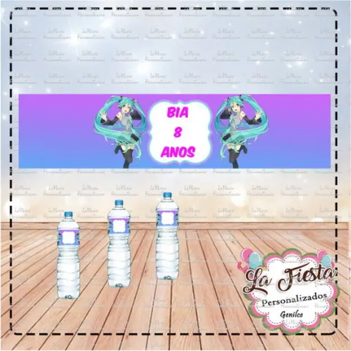 Rotulo para Água Hatsune Miku