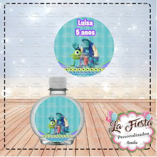 Rotulo para Agua Redonda Monstros S.a