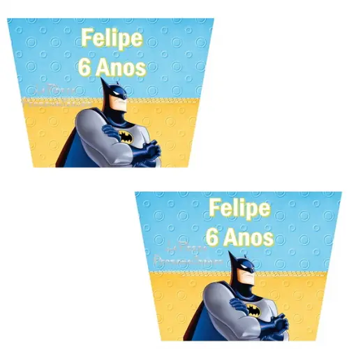 Rotulo para Balde de Pipoca Batmam 1,5 l