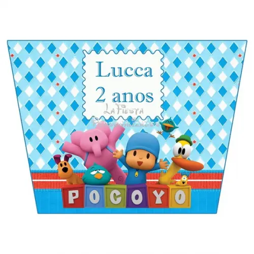 Rotulo para Balde De Pipoca Pocoyo 1,5 l