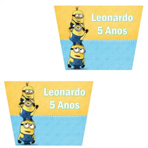 Rotulo Para Balde Pipoca Minions 1,5 l
