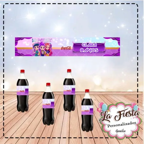 Rótulo para Coca Cola Guerreiras do Kpop