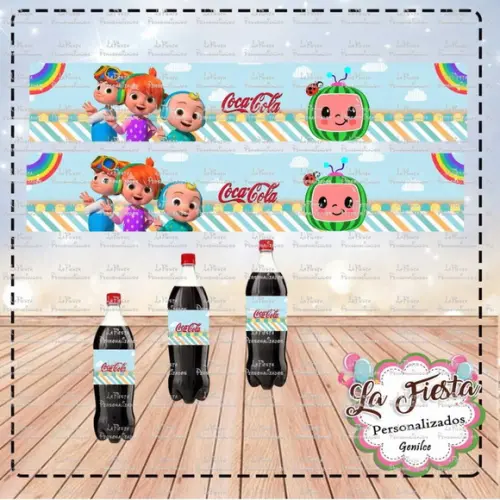 Rótulo para Coca Cola Cocomelon