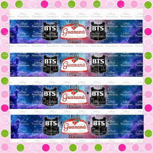 Rótulo para Guaraná Banda BTS