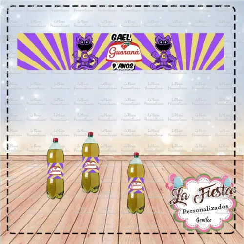 Rótulo para Guaraná Catnap Poppy Playtime