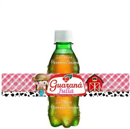 Rótulo Para Guaraná Fazendinha Menina