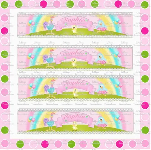 Rótulo Para Guaraná Galinha Pintadinha Candy