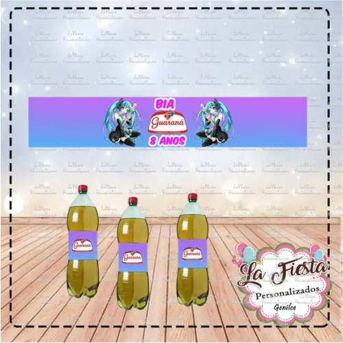 Rótulo para Guaraná Hatsune Miku
