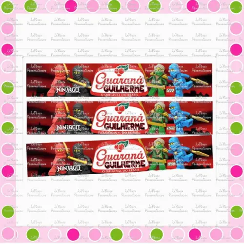 Rótulo Para Guaraná Ninjago
