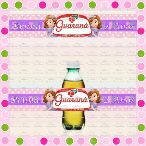 Rótulo Para Guaraná Princesa Sofia