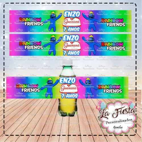 Rótulo para Guaraná Rainbow Friends