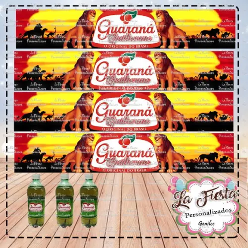 Rótulo para Guaraná Rei leão