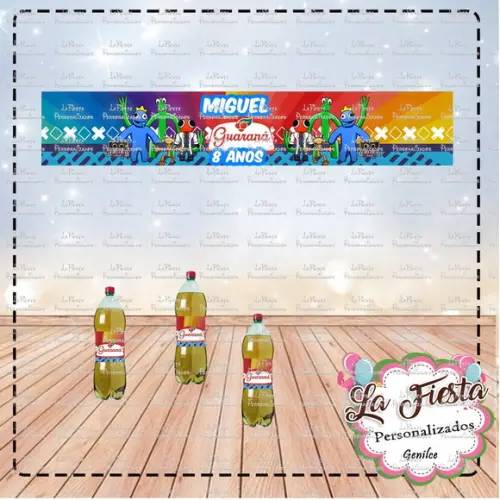 Rótulo para Guaraná Rainbow Friends