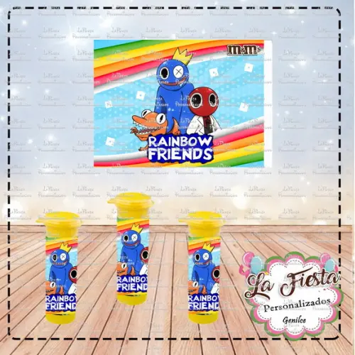 Rótulo para M&m Rainbow Friends