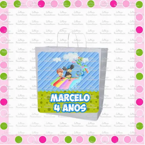 Rótulo para sacolinha adesiva Meu Amigãozão