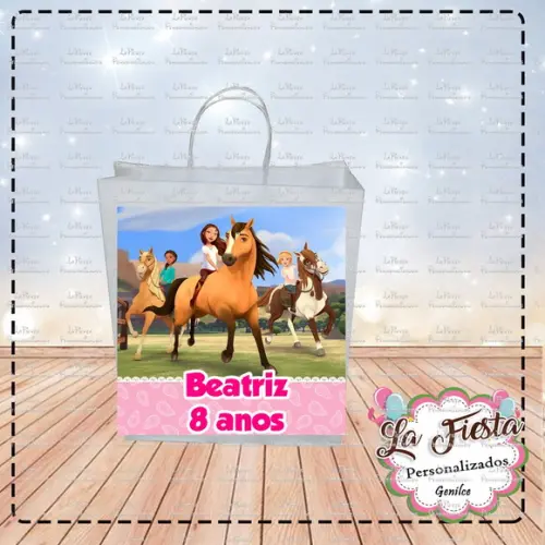 Rótulo para sacolinha adesiva Spirit Corcel Indomável
