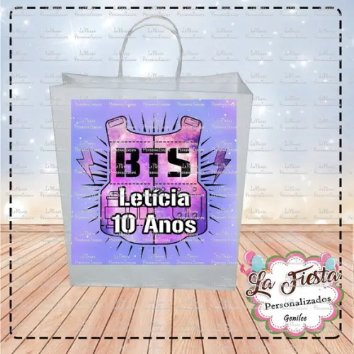 Rótulo para sacolinha Banda BTS