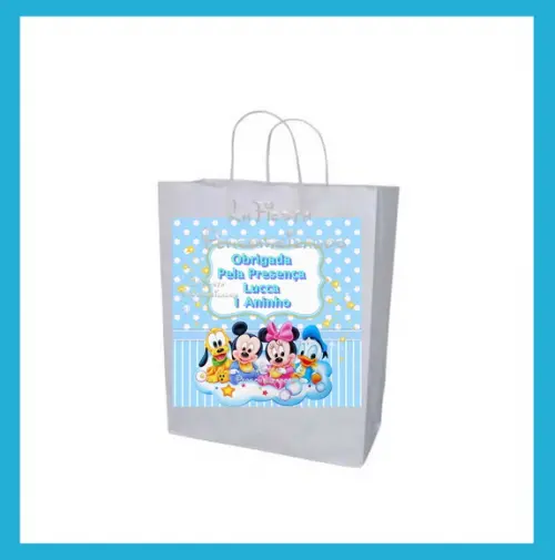 Rótulo Sacolinha Adesiva Baby Disney